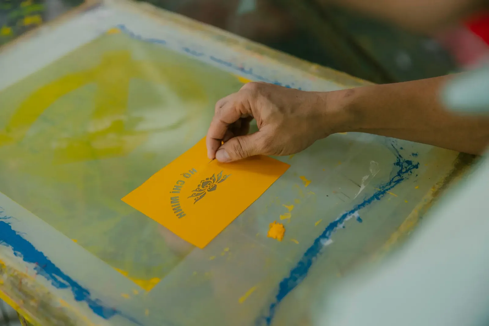 Hand-printed cards