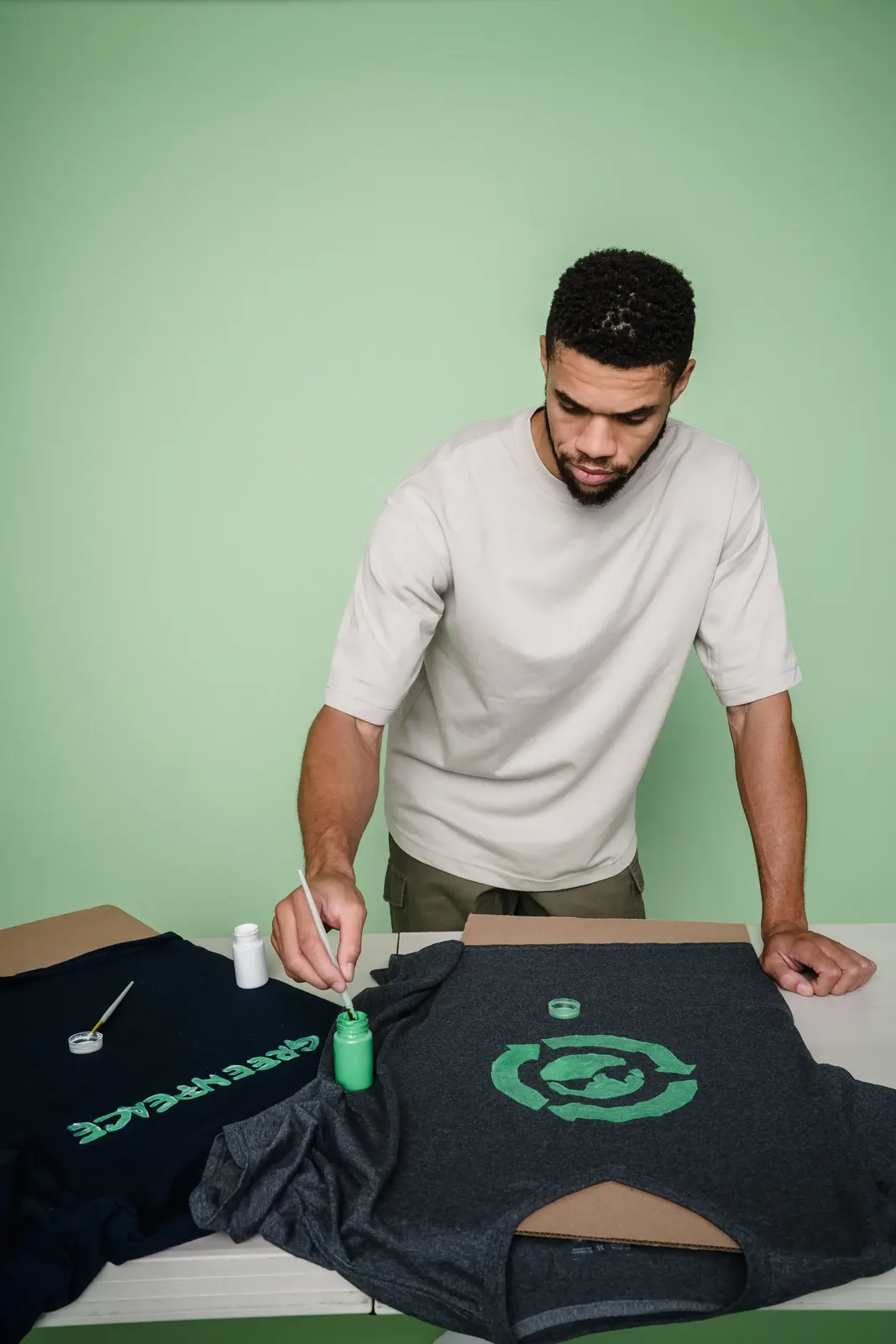 Designer working on custom print layouts